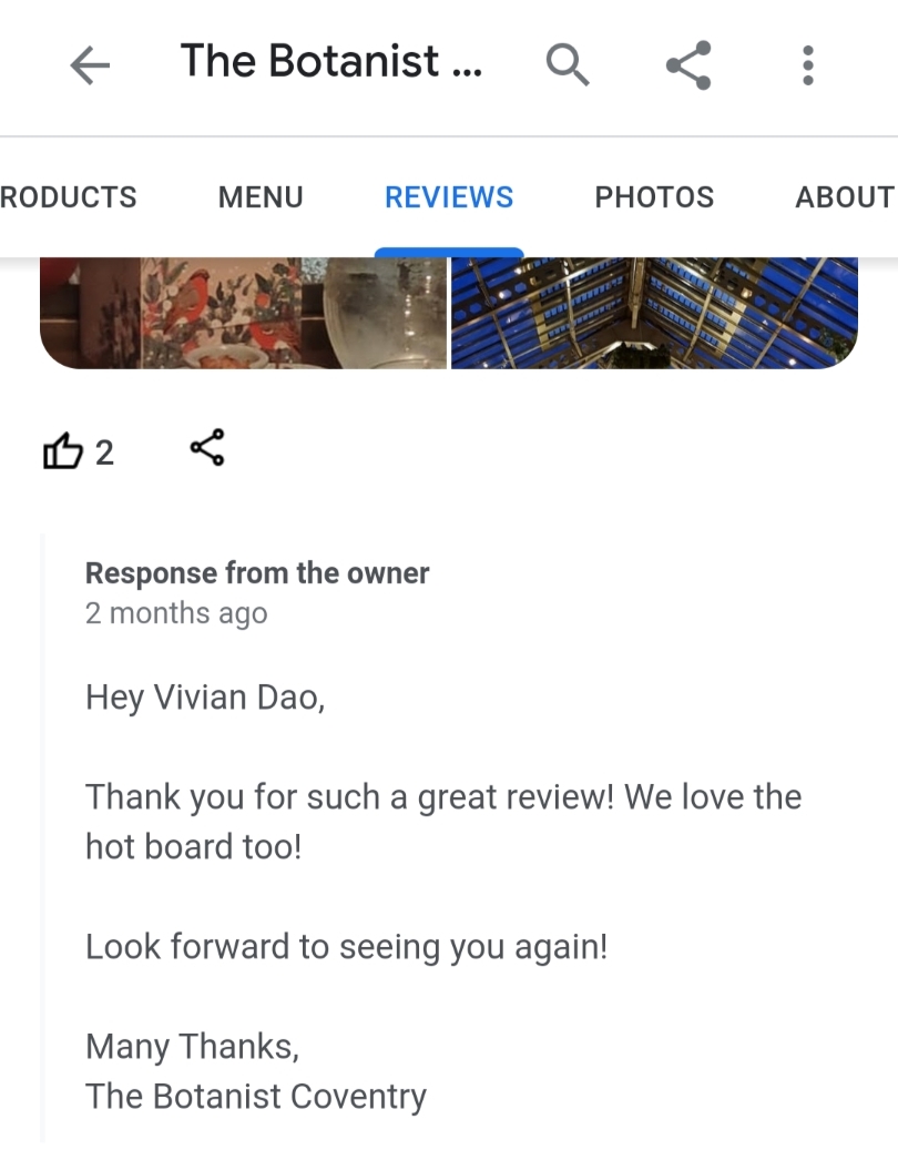 Responding to reviews on a Google Business Profile